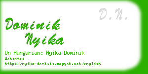 dominik nyika business card